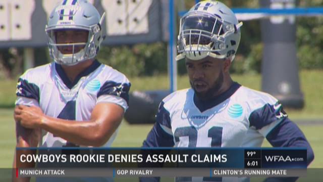 Cowboys' Ezekiel Elliott denies girlfriend's domestic abuse allegation