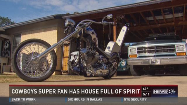 Dallas Cowboys fan has house full of spirit